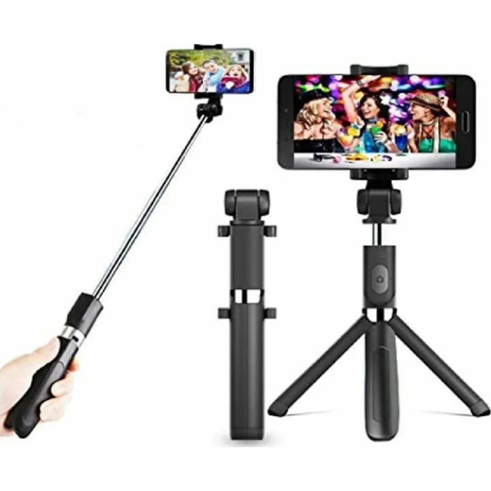 TREPPIEDI PER SELFIE STICK PER CELLULARE TELECAMERA CONTROLLER BLUETOOTH Q-LH8