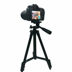 TREPPIEDI UNIVERSALE ALLUMINIO TRIPODE CAVALLETTO 102CM SMARTPHONE FOTOCAMERA