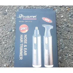 TRIMMER GM3112 2IN1 RIFINITORE REGOLATORE PER NASO ORECCHIE BATTERIA RICARICABILE