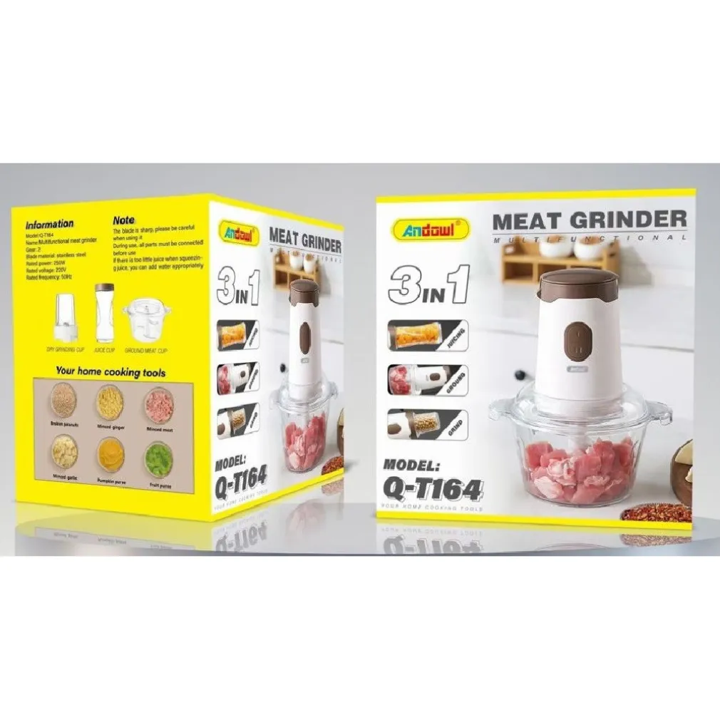 TRITACARNE MULTIFUNZIONALE 3 IN 1 ACCESSORIO PER CUCINA CASA ALIMENTI Q-T164