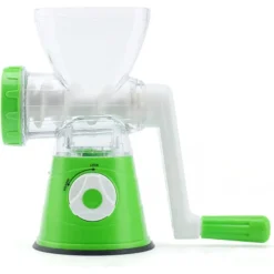 TRITATUTTO MANUALE MACININO PORTATILE A MANOVELLA IN ACCIAIO PER CARNE MANZO PESCE MAIALE