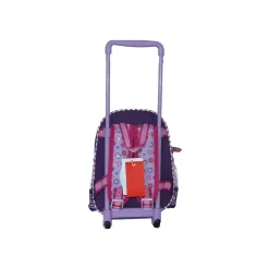 TROLLEY ASILO O DA VIAGGIO IN MICROFIBRA E PVC PEPPA PIG CON CARRELLO A 2 RUOTE