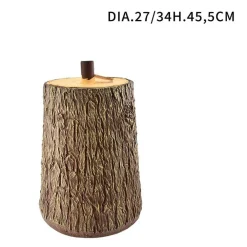 TRONCO COLORE MARRONE BASE SUPPORTO PER ALBERO DI NATALE EFFETTO LEGNO DIAM.27
