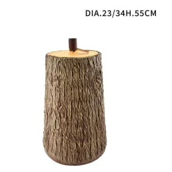 TRONCO COLORE MARRONE BASE SUPPORTO PER ALBERO DI NATALE EFFETTO LEGNO DIAM.23