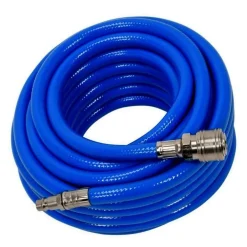 TUBO ARIA COMPRESSA FLESSIBILE PER COMPRESSORE 15 METRI RACCORDO RAPIDO 1/4″