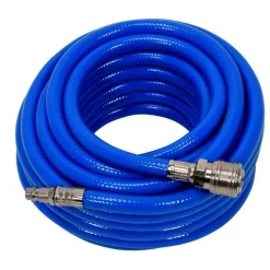 TUBO ARIA COMPRESSA FLESSIBILE PER COMPRESSORE 10 METRI RACCORDO RAPIDO 1/4″