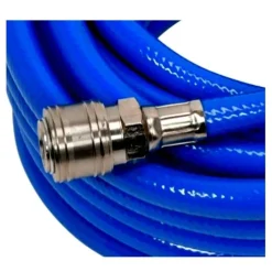 TUBO ARIA COMPRESSA FLESSIBILE PER COMPRESSORE 10 METRI RACCORDO RAPIDO 1/4″