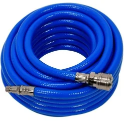 TUBO ARIA COMPRESSA FLESSIBILE PER COMPRESSORE 20 METRI RACCORDO RAPIDO 1/4″