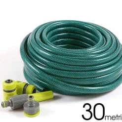 TUBO DA GIARDINO 30 MT IN PVC IRRIGAZIONE E GIARDINAGGIO CON CONNETTORI