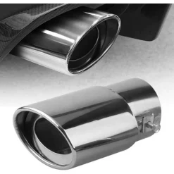 TUBO DI SCARICO PER AUTO TERMINALE USCITA TUBI DI SCAPPAMENTO MARMITTA CROMATA