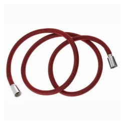 TUBO DOCCIA FLESSIBILE 1.8 METRI ROSSO 180CM LACCIO BAGNO PER DOCCETTA BOX 87282