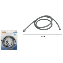 TUBO FLESSIBILE DI RICAMBIO PER DOCCETTA ESTRAIBILE MISCELATORE CUCINA GRIGIO 1.5MT 79351