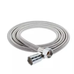 TUBO FLESSIBILE DOCCIA SOFFIONE DOCCINO VASCA BAGNO 1.8MT ANTIPIEGA ACCIAIO CROMATO 69228