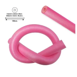 TUBO GALLEGGIANTE PER PISCINA Ø6X150CM ROSA PER ESERCIZI GIOCHI IN ACQUA 062899D