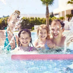 TUBO GALLEGGIANTE PER PISCINA Ø6X150CM ROSA PER ESERCIZI GIOCHI IN ACQUA 062899D