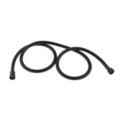 TUBO LACCIO FLESSIBILE DOCCIA DOCCETTA VASCA BAGNO 1.5 MT UNIVERSALE 87135 NERO