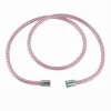 TUBO LACCIO FLESSIBILE DOCCIA 2METRI LACCIO PVC RIVESTIMENTO ROSA RICAMBIO 87295