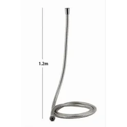 TUBO LACCIO FLESSIBILE DOCCIA DOCCETTA VASCA BAGNO 1.2 METRI UNIVERSALE 69238