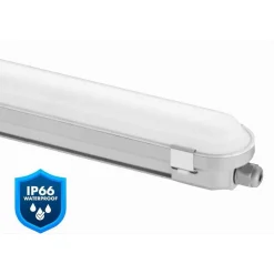 TUBO LED PLAFONIERA LINEARE DA 60CM 18WATT IP66 CCT 4000K-5000K-6500K YL18-60-3C