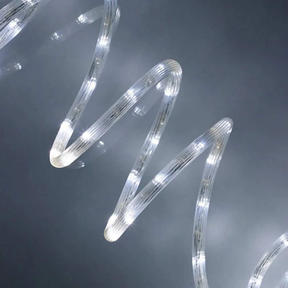 TUBO LUMINOSO 216 LED BIANCO FREDDO 10 MT 3VIE USO INTERNO/ESTERNO + CONTROLLER