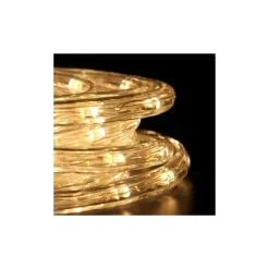 TUBO LUMINOSO 216 LED BIANCO CALDO 10 MT 3VIE USO INTERNO/ESTERNO + CONTROLLER