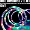 TUBO LUMINOSO 216 LED MULTICOLOR 10 MT 3VIE USO INTERNO/ESTERNO + CONTROLLER