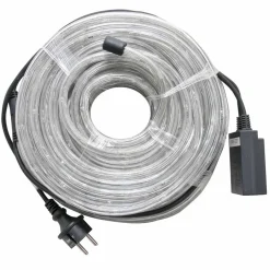 TUBO LUMINOSO A LED 360 LUCI BIANCO CALDO 20 METRI PER USO ESTERNO + CONTROLLER