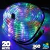 TUBO LUMINOSO A LED 360 LUCI MULTICOLOR 20 METRI PER USO ESTERNO + CONTROLLER