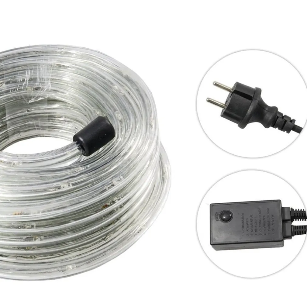 TUBO LUMINOSO A LED 360 LUCI MULTICOLOR 20 METRI PER USO ESTERNO + CONTROLLER