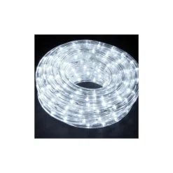 TUBO LUMINOSO NATALIZIO 10 METRI LED BIANCO FREDDO CON CONTROLLER 8 FUNZIONI