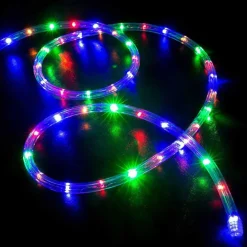TUBO LUMINOSO NATALIZIO 10 METRI MULTICOLOR 240 LUCI CON CONTROLLER 8 FUNZIONI