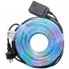 TUBO LUMINOSO NATALIZIO 20 METRI LED MULTICOLOR CONTROLLER 8 FUNZIONI X ESTERNO