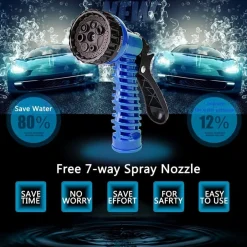 TUBO MAGICO DA GIARDINO 30 METRI ALLUNGABILE ESTENSIBILE MAGIC HOSE VARI COLORI