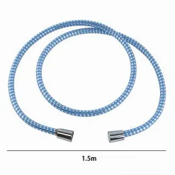 TUBO RICAMBIO LACCIO FLESSIBILE DOCCIA 1.5 MT LACCIO PVC RIVESTIMENTO BLU 87296