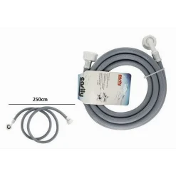 TUBO SCARICO CARICO PER LAVATRICE LAVASTOVIGLIE CON CURVA RACCORDO PIPA 2.5MT 59051