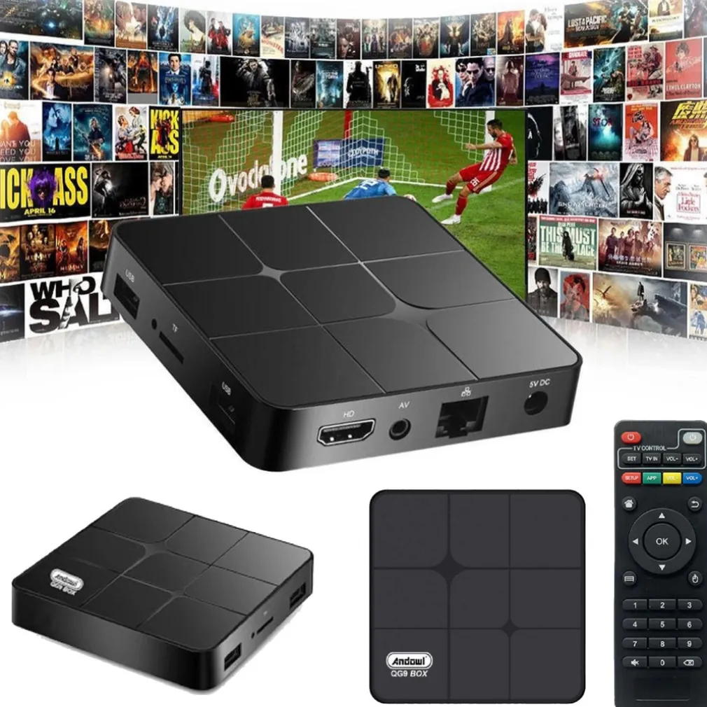 TV BOX ANDROID 10.0 SMART TV MEDIAPLAYER 4G RAM 64GB ROM 6K ULTRA HD QG9 BOX