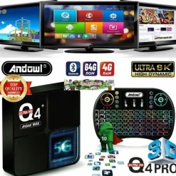 TV BOX HDMI BLUETOOTH 4GB RAM 64GB ROM 6K ULTRA HD TRASFORMA TV ANDROID TV Q4PRO