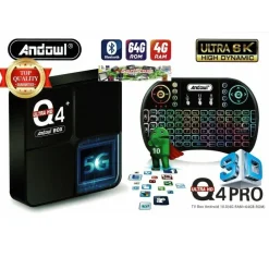 TV BOX HDMI BLUETOOTH 4GB RAM 64GB ROM 6K ULTRA HD TRASFORMA TV ANDROID TV Q4PRO