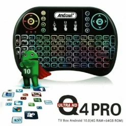 TV BOX HDMI BLUETOOTH 4GB RAM 64GB ROM 6K ULTRA HD TRASFORMA TV ANDROID TV Q4PRO