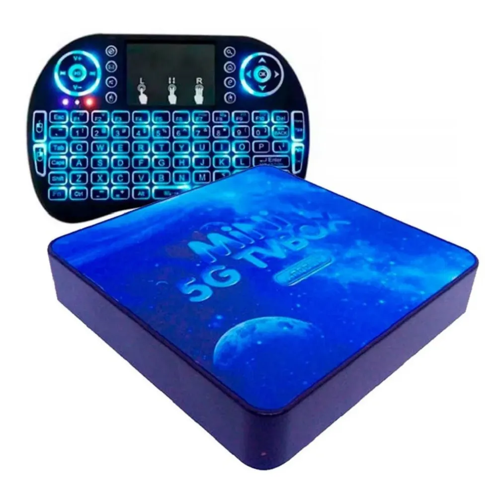 TV BOX Q5GMINI ULTRA 6K HD 4G RAM + 64G WI-FI ANDROID 10 SMART TV BOX TASTIERA