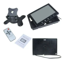 TV TELEVISORE MONITOR LCD DIGITALE 10.1" TFT LED HD POGGIATESTA SORVEGLIANZA AV