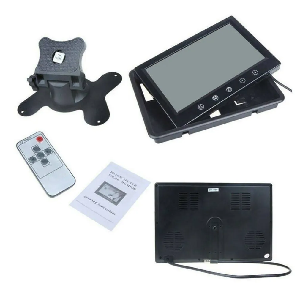 TV TELEVISORE MONITOR LCD DIGITALE 10.1" TFT LED HD POGGIATESTA SORVEGLIANZA AV