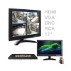 TV TELEVISORE MONITOR LCD 12'' POLLICI TFT VIDEOSORVEGLIANZA VGA BNC HDMI RCA