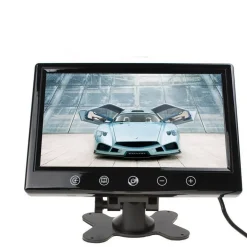 TV TELEVISORE MONITOR LCD DIGITALE 9'' TFT VIDEOSORVEGLIANZA 4 INGRESSI VIDEO