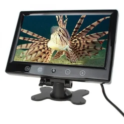 TV TELEVISORE MONITOR LCD DIGITALE 9'' TFT VIDEOSORVEGLIANZA 4 INGRESSI VIDEO