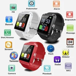 U8 OROLOGIO BLUETOOTH SMARTWATCH ANDROID TOUCHSCREEN CELLULARE VIVAVOCE MUSICA