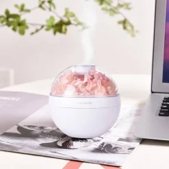 UMIDIFICATORE PER AMBIENTE AROMATERAPIA OLI ESSENZIALI USB CON FIORI PROFUMATORE