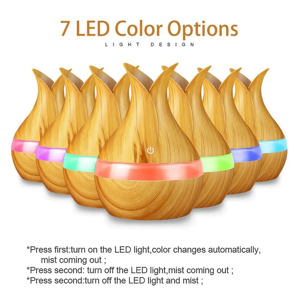 UMIDIFICATORE ULTRASUONI DIFFUSORE DI AROMI OLI ESSENZIALI PER AROMATERAPIA BORA