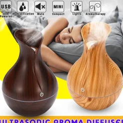 UMIDIFICATORE ULTRASUONI DIFFUSORE DI AROMI OLI ESSENZIALI PER AROMATERAPIA BROC