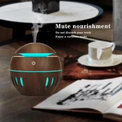 UMIDIFICATORE ULTRASUONI DIFFUSORE DI AROMI OLI ESSENZIALI PER AROMATERAPIA USB